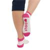 Surprizeshop Ladies Pom Socks 3-Pair 4-7  Pink